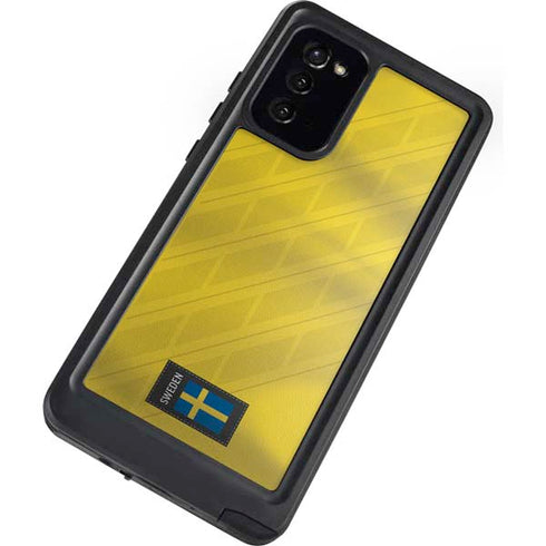 Sweden Soccer Flag Galaxy Note20 5G Waterproof Case